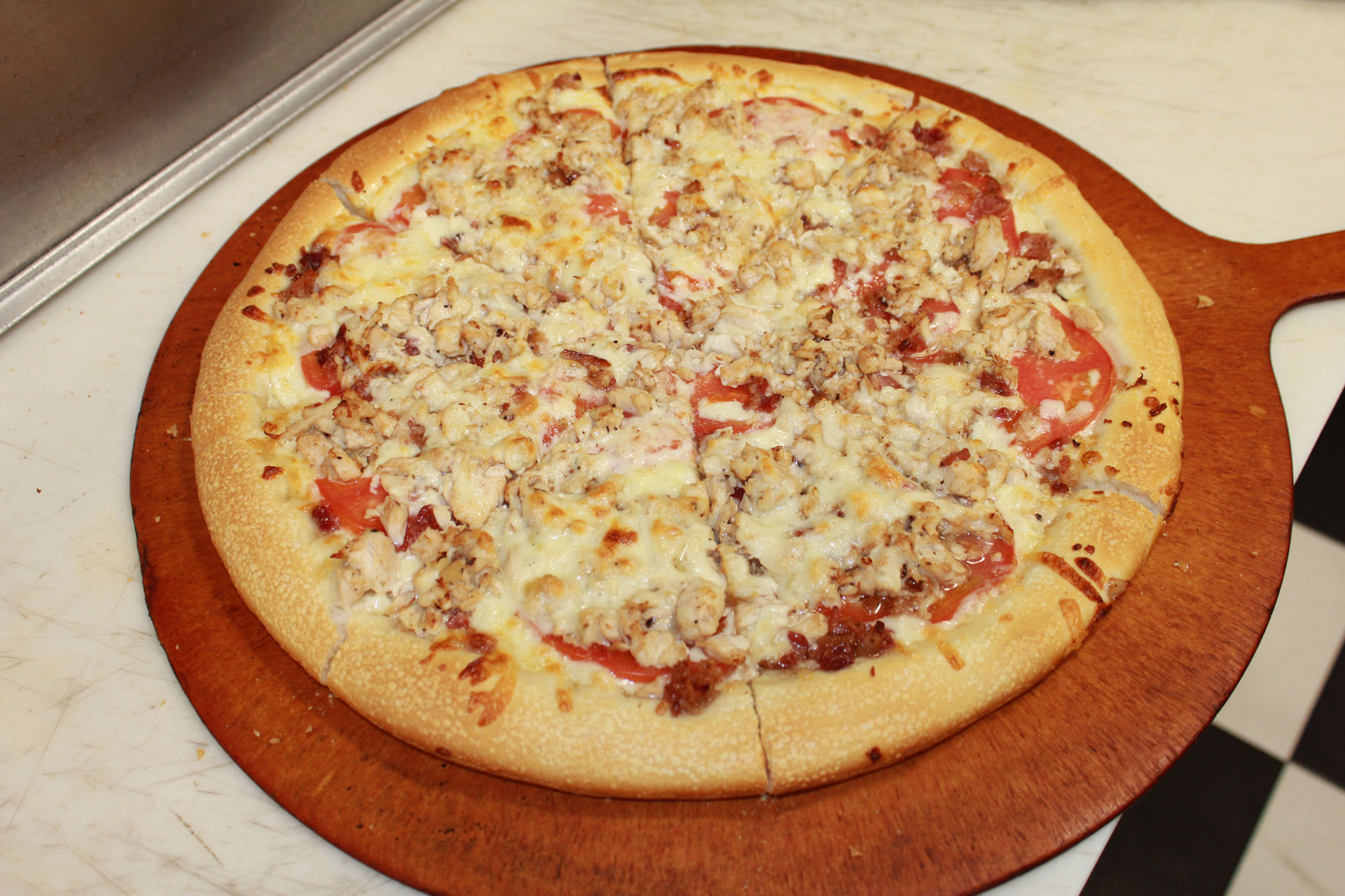 Chicken Bacon Ranch Pizza