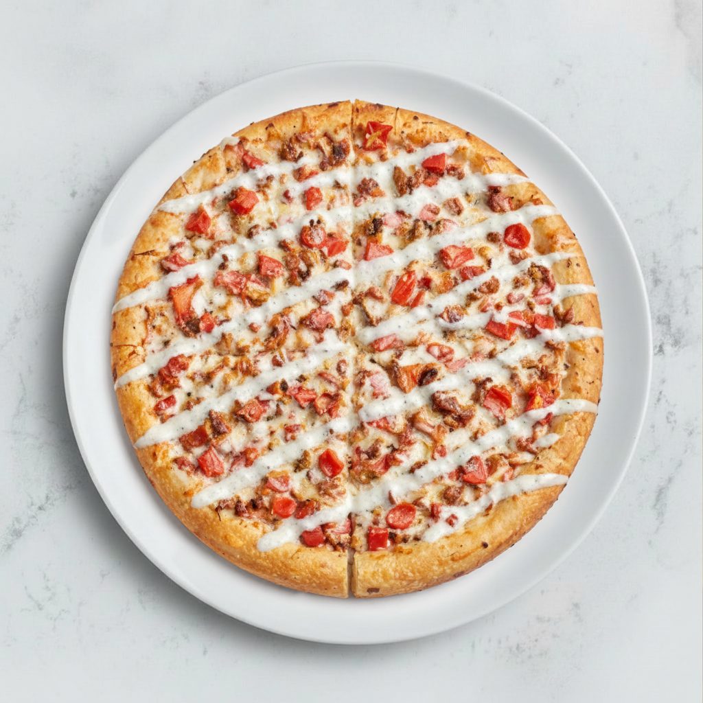 Chicken Bacon Ranch Pizza.